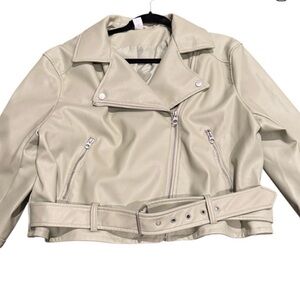 H&M Sea Foam Green Moto Jacket